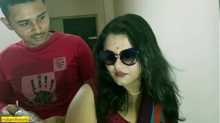 Cute hot hindi wife fucked hard by new lover