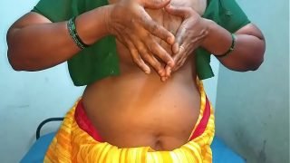 desi aunty showing her boobs and moaning Video