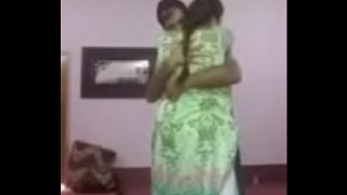 Desi couple having some romance in bed room