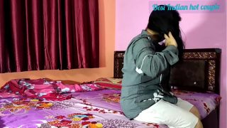 horny desi couple having hot romance in a hotel room recorded by hidden cam