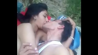 hot indian desi couple out door romance shaven pussie fuck Video