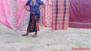 Indian Desi Village Aunty and Her nephew Dogystyle fuck outdoor Video