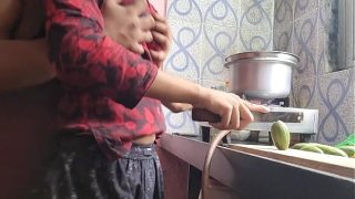 sexy bhabhi cooking in the kitchen then her horny husband comes and fuck her Video