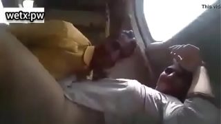 young desi couple having some fun in a bus Video